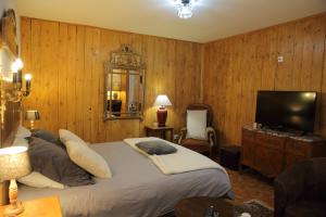 TV a/nebo společenská místnost v ubytování Gîte Edelweiss Saint-Martin-en-Vercors