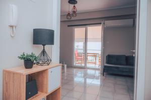 Posezení v ubytování ZeusPlace Aurora Paralia Apartment