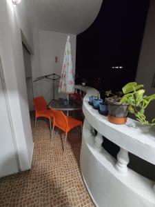Rõdu või terrass majutusasutuses Moderne appartement