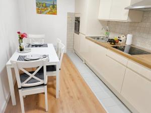 Kuchyň nebo kuchyňský kout v ubytování Apartment D&L