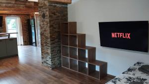 TV a/nebo společenská místnost v ubytování Apartman Albreit 2