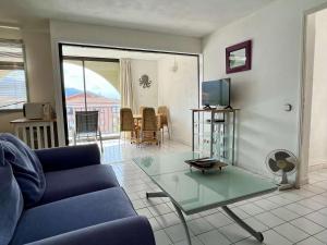Televízia a/alebo spoločenská miestnosť v ubytovaní Superbe Duplex 4 Pièces avec Terrasse et Parking à 150m de la Mer - FR-1-225-776