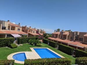 Výhled na bazén z ubytování Casa Felicitas nebo okolí