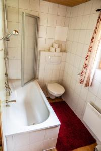 Kúpeľňa v ubytovaní Ferienhaus Hangl