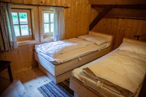 Posteľ alebo postele v izbe v ubytovaní Ferienhaus Hangl