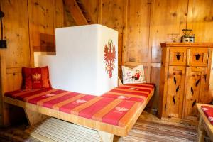 Posteľ alebo postele v izbe v ubytovaní Ferienhaus Hangl