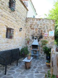 Patio alebo iná vonkajšia časť ubytovania La alegria de las cuevas