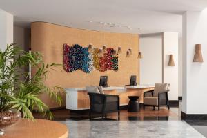 Uma área de estar em Doria Hotel Bodrum-City Center