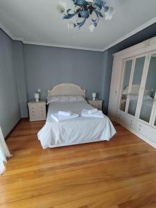 Postel nebo postele na pokoji v ubytování Apartamento en Villaverde de Pontones