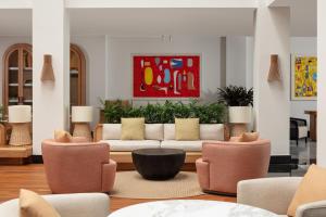 Uma área de estar em Doria Hotel Bodrum-City Center