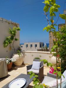 Area soggiorno di Luxury studio at the heart of old Jaffa