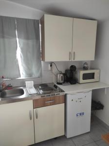 Kuchyň nebo kuchyňský kout v ubytování Apartmani Tereza