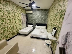 Homestay Aiyu - Luxury Stay客房内的一张或多张床位