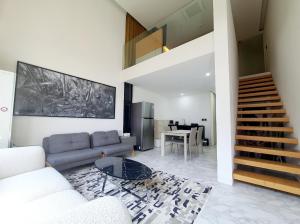 Χώρος καθιστικού στο JS Boutique Hotel