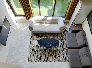 Χώρος καθιστικού στο JS Boutique Hotel