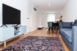 Televízia a/alebo spoločenská miestnosť v ubytovaní Design Appartements Ehrenhausen