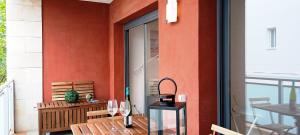 Balkón nebo terasa v ubytování Apartament Julia