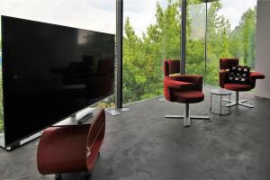 TV a/nebo společenská místnost v ubytování Luxury Villa EMG Frankfurt Heidelberg - Bensheim