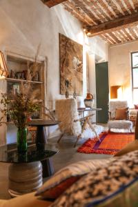 Posezení v ubytování Le petit hotel