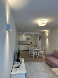 Kuchyň nebo kuchyňský kout v ubytování Alka Boutique Apartments & SPA