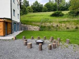 A garden outside Hotel Edvard