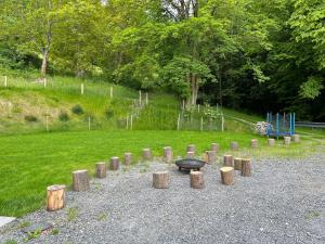 A garden outside Hotel Edvard