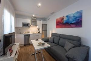 Kuchyň nebo kuchyňský kout v ubytování Apartamentos Santa María 15