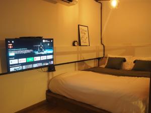 Łóżko lub łóżka w pokoju w obiekcie Makai NAP