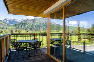 Vue générale sur la montagne ou vue sur la montagne depuis l'appartement