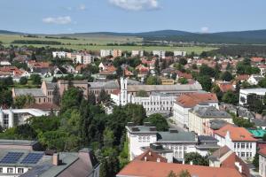 Výhľad na mesto Vesprém alebo výhľad na mesto priamo z apartmánu