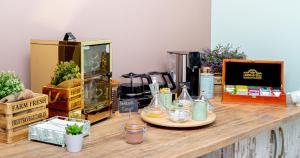 Koffie- en theefaciliteiten bij Garni Hotel Mint