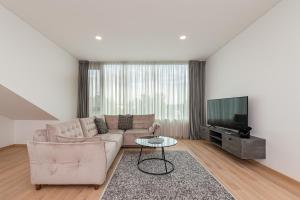 TV in/ali zabaviščno središče v nastanitvi Spaciuos 1 BD Apt by Domvia