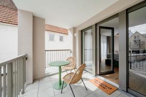Balkón nebo terasa v ubytování limehome Metzingen Wilhelmstr + 37 fotografií
