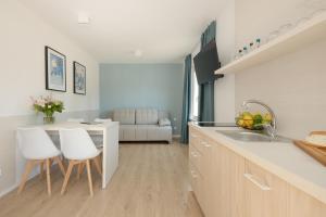 TV a/nebo společenská místnost v ubytování BURSZTYN - BERNSTEIN APARTMENTS