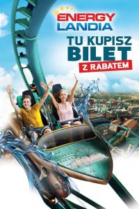 a poster for a movie with two people riding a roller coaster at Orange Apartament in Wadowice