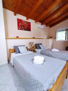 Postel nebo postele na pokoji v ubytování Villa Serenity