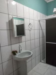 Bathroom sa Pousada Recanto da Villa