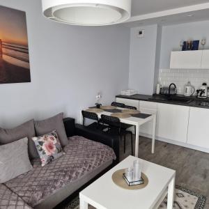 Kuchyňa alebo kuchynka v ubytovaní APARTAMENT - PORTA MARE - LEŚNE TARASY - 45B/2
