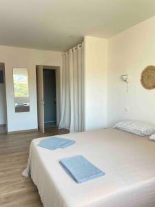 Een bed of bedden in een kamer bij Collioure spacieux avec 2 vrais masters suite