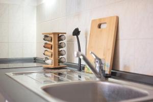Kuchyň nebo kuchyňský kout v ubytování Residenz unter den Linden Specht