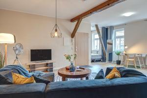 TV a/nebo společenská místnost v ubytování Residenz unter den Linden Specht