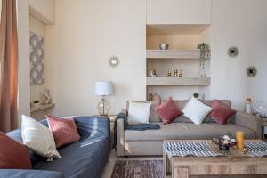 Zona de estar de HiGuests - Cheerful Apt With Stunning Views in Port Saeed