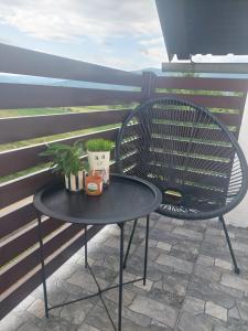Balkón nebo terasa v ubytování Apartman Pavenka
