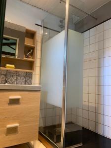 Koupelna v ubytování La maison de Mamie