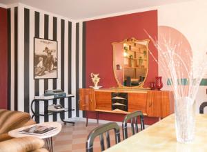 Posezení v ubytování B&b Apartment 1970