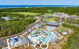 an aerial view of a resort with a pool at Camp Creek Inn in Seacrest