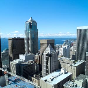 Nespecifikovaný výhled na destinaci Seattle nebo výhled na město při pohledu z hotelu