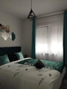 Postelja oz. postelje v sobi nastanitve Apartman Green!!