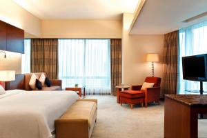 TV a/nebo společenská místnost v ubytování The Westin Guangzhou