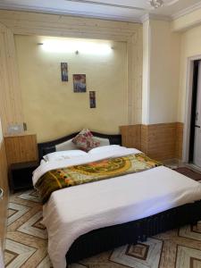 Postel nebo postele na pokoji v ubytování Shimla Regency